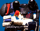 Schutzausr�stung, Protektoren, Helme